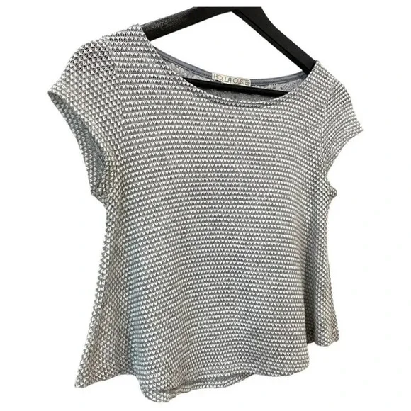 Rolla Coaster Y2K Light Grey Lace Knit Crop Top Size S - Picture 4 of 15